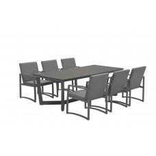 Aureum dining fauteuil carbon black/ licht grijs